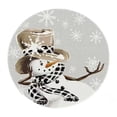 thumbnail image 1 of Christmas Placemats Christmas Round Placemats Winter Placemats Washable Dining Table Mats for Holiday Parties Dinner Home Kitchen Decor, 1 of 6