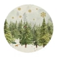 thumbnail image 1 of Christmas Placemats Christmas Round Placemats Winter Placemats Washable Dining Table Mats for Holiday Parties Dinner Home Kitchen Decor, 1 of 6