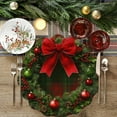 thumbnail image 1 of Christmas Placemats Holiday Table Mats Festive Dinner Mat Western Style Christmas Table Decor Diatomite Placemat for Christmas Dinner Party Supplies Family Gathering Kitchen Dining Accessories, 1 of 6