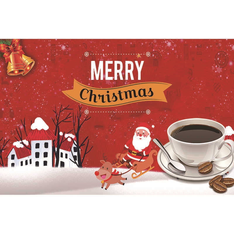Christmas Placemats Set of 2/4/6 Place Mats Indoor Plastic Vinyl Red
