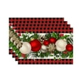 thumbnail image 1 of Christmas Placemats Set Of 4, Holiday Table Mats, Insulated Non-Slip Dinner Placemats for Christmas Dining Table, Heat Resistant and Easy to Clean Polyester Fabric, 1 of 7