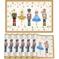 thumbnail image 1 of Christmas Placemats Set of 6, Christmas Nutcracker Table Mats Kitchen Mat for Dining Table, Washable Linen Nutcracker Dining Place Mat Table Decoration for Holiday Decor, 12 x 18inch(Christmas-02), 1 of 7