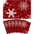 thumbnail image 1 of Christmas Placemats Set of 6 Snowflake Xmas Placemats Table Mats Xmas Linen Dining Table Mats Placemats Winter Table Mats for Kitchen Party Decor 12x18 Inch (Set of 6, Snowflake), 1 of 6