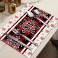 thumbnail image 1 of Christmas Placemats Set Of 4,Christmas Placemats For Dining Table,Christmas Placemat Table Mat Christmas Home Living Room Decoration Placemat, 1 of 7