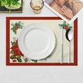 thumbnail image 1 of Christmas Placemats, Table Mats, Holiday Dining Decor, Set of 4 Spill-Proof Festive Christmas Placemats for Table, Home Living Room Decoration, Easy Clean, Ideal Gift for Family Gatherings, 1 of 8