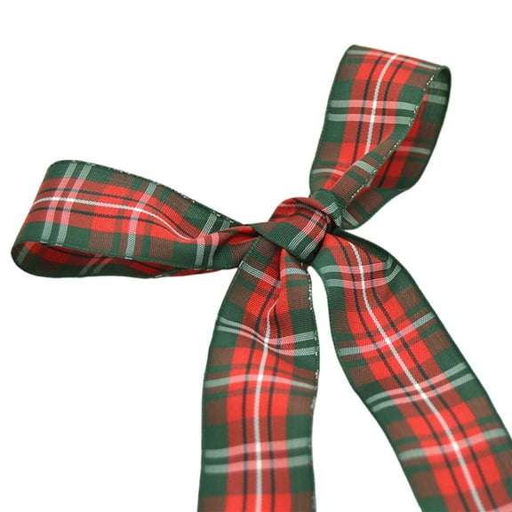 Christmas Plaid Bows Decorations,Red And Green Bow Christmas Decorations,Christmas Check Plaid Bows Tie Bows Wreaths Ornaments For Xmas Tree Garland Diy Crafts Home Indoor Outdoor Decor,Red