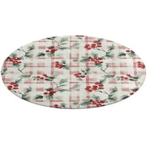 Christmas Plaid Christmas Tartan Round Carpet Circle Rug Outdoor Patio Area Rug Washable Large Area Rugs Hallway Room Decor Fitness Mats