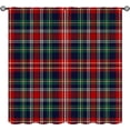thumbnail image 1 of Christmas Plaid Curtains, Classical Red Green Grid Western Retro Pattern Window Treatments, Rod Pocket Thermal Insulated Drapes 2 Panel Sets for Bedroom Living Room, 52" W X 84" L, 1 of 8