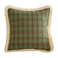 thumbnail image 1 of Christmas Plaid Decorative Throw Pillow Covers Scottish Tartan Cushion Case White Fuzzy Buffalo Checkered Pillowcase for Farmhouse Home Holiday Decor Green and Red, 18 x 18 Inches, 1 of 5