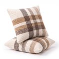 thumbnail image 1 of Christmas Plaid Pillow with Insert 18'', Neutral Tartan Couch Cushion, 2 PC, 1 of 6
