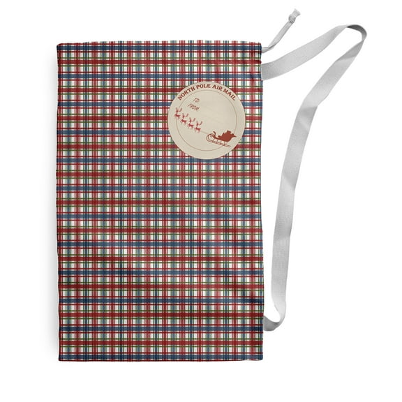 Christmas Plaid Santa Sack