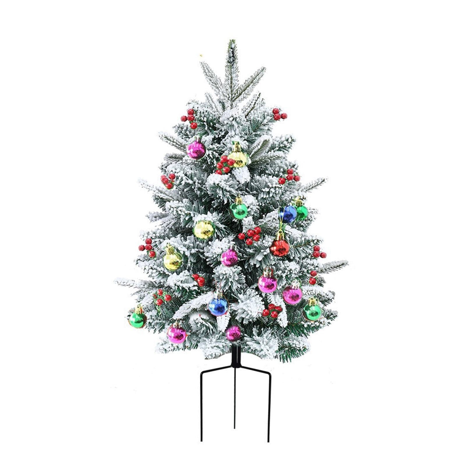 Weihnachtsbaum Deko Outdoor - Batteriebetriebener Leuchtbaum Mit Ständer 40cm