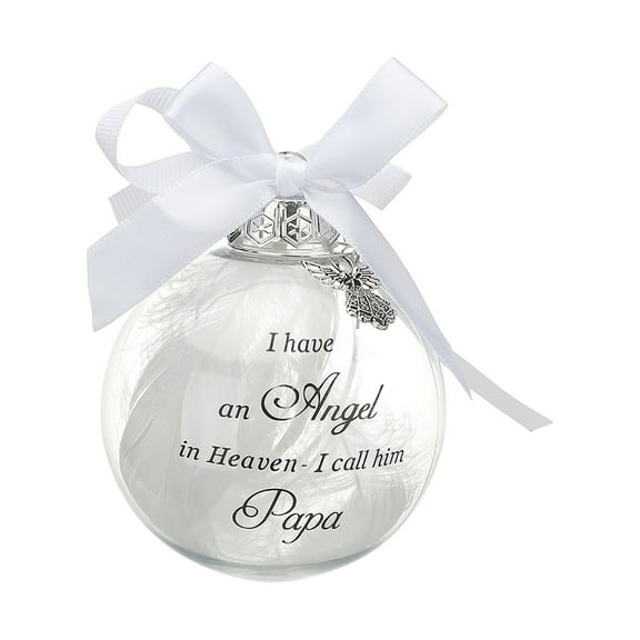 Christmas Plastic Ball Angels Commemorate Ornaments in Heaven Hanging Ball Decoration for Window Garden Lawn 1Piece White