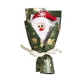 thumbnail image 1 of Christmas Plush Bouquet With Santa Claus Doll, 5.9-Inch Holiday Flower Arrangement, 1 of 4