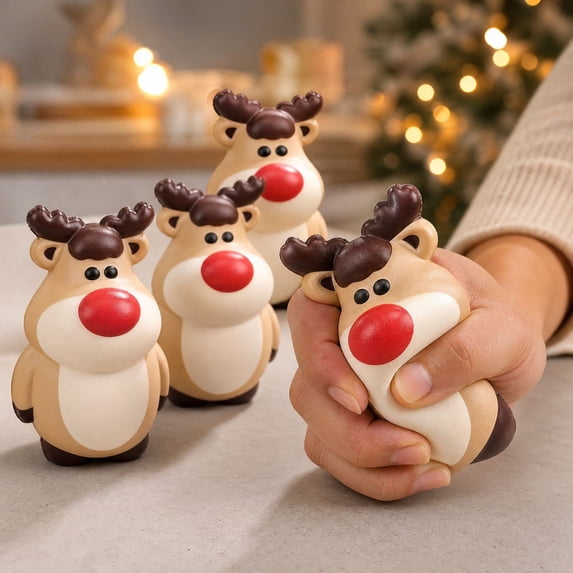Christmas Plush Figure Squeeze Toy, Soft Holiday Sensory Fidget, Slow Rising Decompression Toy For Desk, Home, Travel, Relaxation And Festive Gift