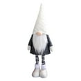 thumbnail image 1 of Christmas Plush Gnomes Doll Ornament-Lovely Retractable Spring Legs Gnomes Doll Table Decor for Home Shelf Fireplace Ornaments Holiday Party Christmas Decorations(19.29"*7.48"), 1 of 6