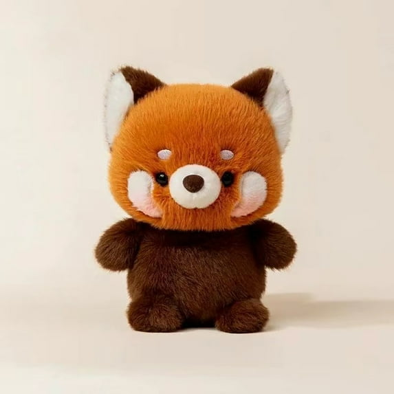 Christmas Plush Raccoon Stuffed Animal Toys Cuddly Soft Dolls Gifts Home Office Decorations 6.3inch