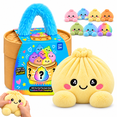 thumbnail image 1 of Christmas Plush Rainbow Dumpling Squishy Toy, Stuffed Dumpling Squishies Plushies Fidget Toy with Simulated Steamer & Fuzzy Handle, 2026 Mystery Collectible Stress Relief, 1 of 8
