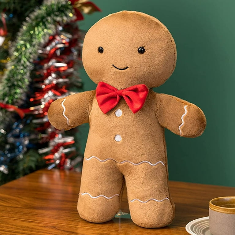 Christmas Plush Toys Lovely House Garland Christmas Tree Cartoon Doll Pillow Cushion Sofa Decor Shffy Gingerbread Men Plush Toys Christmas Party Home