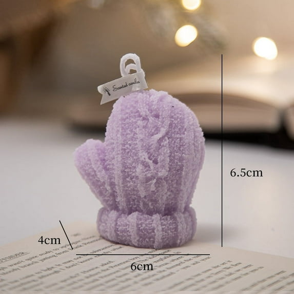 Christmas Plush Yarn Gloves Aromatherapy Candle Home Decor Christmas Stall Activity Gift