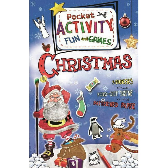 Christmas Pocket Activity Fun and Games : Games, Puzzles, Fold-Out Scenes, Patterned Paper, Stickers! (Paperback)