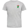 thumbnail image 1 of Christmas Pocket Pickle German Tradition Mens Pocket T Shirt Light Heather Grey X-LG, 1 of 2