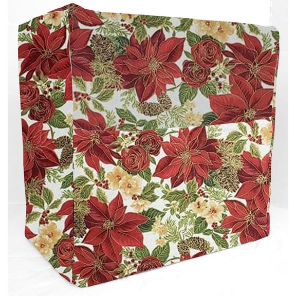 Christmas Poinsettia Bread Machine Cover by Penny's Needful Things (All Christmas Poinsettia)
