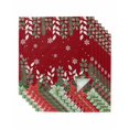 thumbnail image 1 of Christmas Poinsettia Cloth Napkins Set of 6 Reusable Dinner Napkins, Xmas Eucalyptus Botanical Red Cocktail Napkin Washable Table Napkins for Wedding/Holiday Party/Baby Shower 20"x20", 1 of 7
