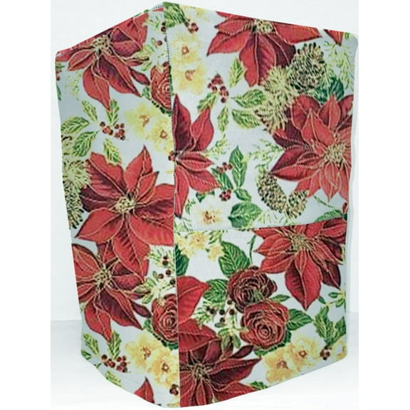 Christmas Poinsettia Coffee Maker Cover by Penny's Needful Things (All Christmas Poinsettia)