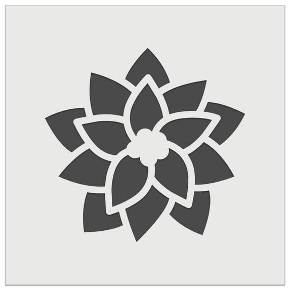 Christmas Poinsettia DIY Cookie Wall Craft Stencil - 7.0 Inch