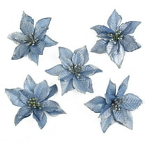 Christmas Poinsettia Flowers 15Cm Small Floral Decorations For Tree Wreath With