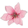 thumbnail image 1 of Christmas Poinsettia Flowers, Viworld 20 Pcs Artificial Flowers Glitter Poinsettia Christmas Tree Ornaments for Christmas Decorations, Pink, 1 of 5