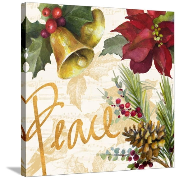 Christmas Poinsettia II, Stretched Canvas Wall Art by Lanie Loreth Sold by Art.Com