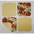 thumbnail image 1 of Christmas Poinsettia Washcloths (Set of 4) (Towel Color: Yellow), 1 of 1