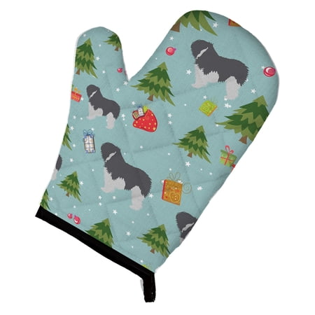 Christmas Polish Lowland Sheepdog Dog Oven Mitt