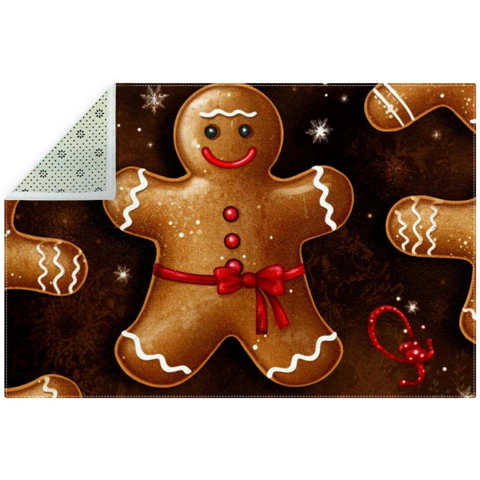 Christmas Polyester Chair Rug for Hardwood Floors Floor Mat for