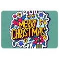 thumbnail image 1 of Christmas Polyester Non-Slip Office Mat & Kitchen Rug, Machine Washable Door Mats, 1 of 6