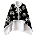 thumbnail image 1 of Christmas Poncho Blanket Wearable Blanket Christmas Adults Baby Blanket Warm Cardigan Cape Cozy Poncho Wrap Throw for Adult Soft Plush Blanket Throw Wrap Cover,39.4X27.5inch, 1 of 4