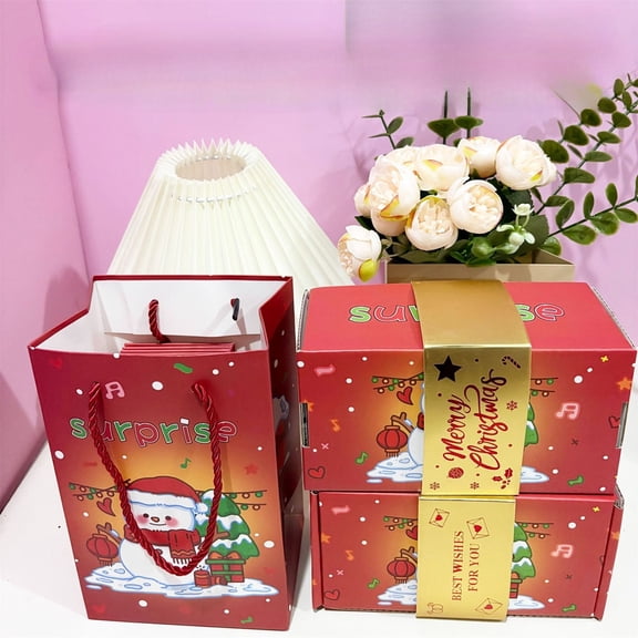 Christmas Pop-Up Surprise Box Kit,25 Pcs Jumping Boxes with Gift Bag,Fun Holiday Party Decor for Family,Teens Adults,Creative Gift Packaging Set
