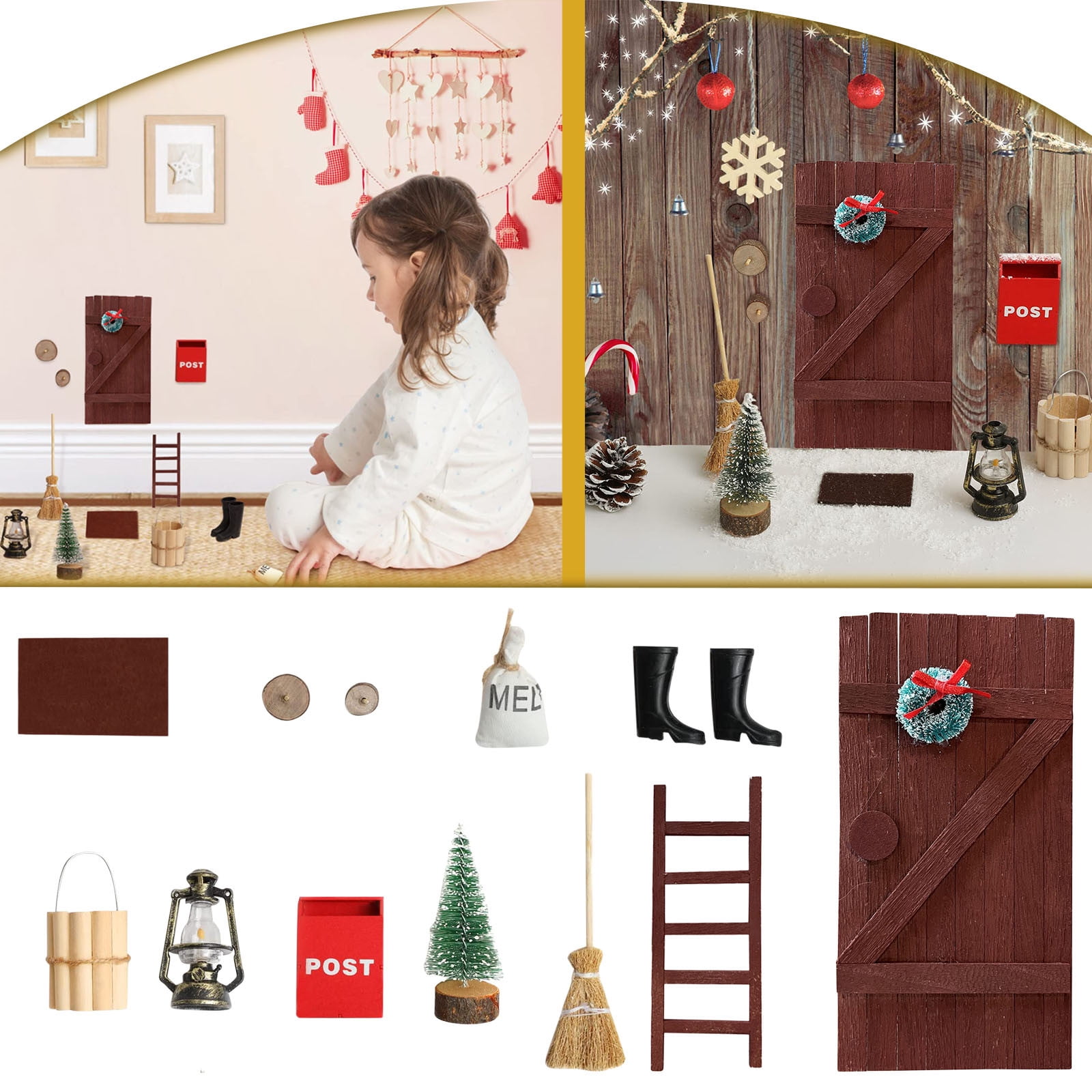 Christmas Popular Pick! yunlongp Desktop Dress up Set Christmas