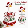 thumbnail image 1 of Christmas Porch Goose Outfit, Hooded Plush Holiday Costume for Festive Yard Decor, Fits Standard 24 Inch Porch Statue, Easy On and Off, 1 of 4