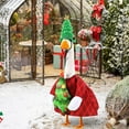 thumbnail image 1 of Christmas Porch Goose Outfit Lawn Goose Dress with Xmas Tree Hat Festive Goose Costume for 23" Geese Dress-Up Home Outdoor Decorations, 1 of 7