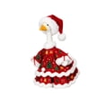 thumbnail image 1 of Christmas Porch Goose Outfit, Red Xmas Dress with Matching Hat, Costume for 23 Inch Lawn Goose Statue, Outdoor Yard Christmas Holiday Decor, 1 of 7