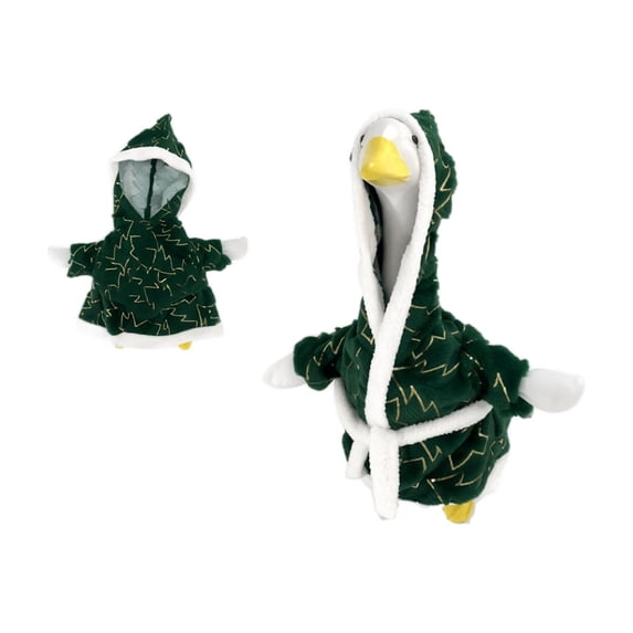 Christmas Porch Goose Outfits 23 Inch Plush Border Porch Goose Costume for Front Yard Patio Christmas Decorations, Without Goose