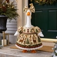 thumbnail image 1 of Christmas Porch Goose Outfits, 23 Inch Vintage Christmas Dress with Bow Hat for Christmas Decorations Outdoor Front Porch Lawn And Yard Display, 1 of 7