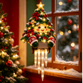thumbnail image 1 of Christmas Porch Railing Lights, Christmas Tree Christmas Banister Light Multiple Lighting Modes Indoor Outdoor Holiday Decor, 1 of 5