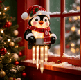 thumbnail image 1 of Christmas Porch Railing Lights, Penguin Led Christmas Railing Light Reusable Holiday Decoration For Entryway, 1 of 5