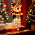 thumbnail image 1 of Christmas Porch Railing Lights, Reindeer Led Christmas Railing Light Reusable Holiday Decoration For Entryway, 1 of 5