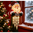 thumbnail image 1 of Christmas Porch Railing Lights, Santa Claus Led Christmas Railing Light Reusable Holiday Decoration For Entryway, 1 of 5