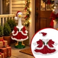 thumbnail image 1 of Christmas Porch Statue Decor, 23 Inch Gooses Christmas Outfit Lawns Gooses Statue Clothing, Set Xmas Gooses Dress Santa Hat for Outdoor Garden, Holiday Costumes, Seasonals Figurine, 1 of 9